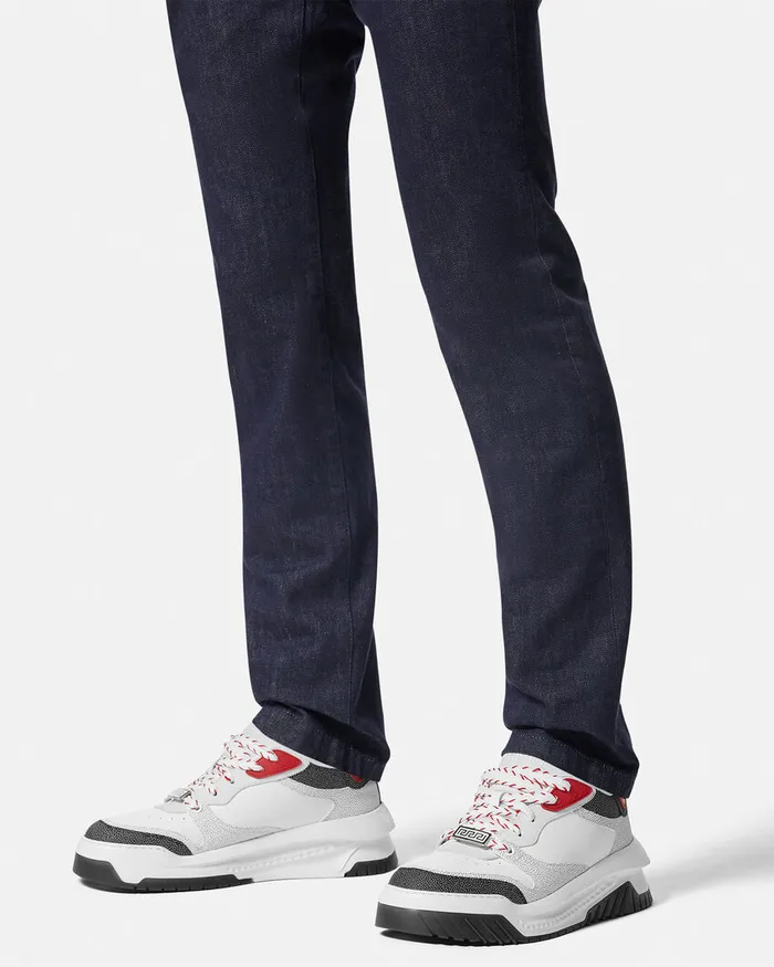 Versace Sneakers Men Odissea Sneakers Redwhite