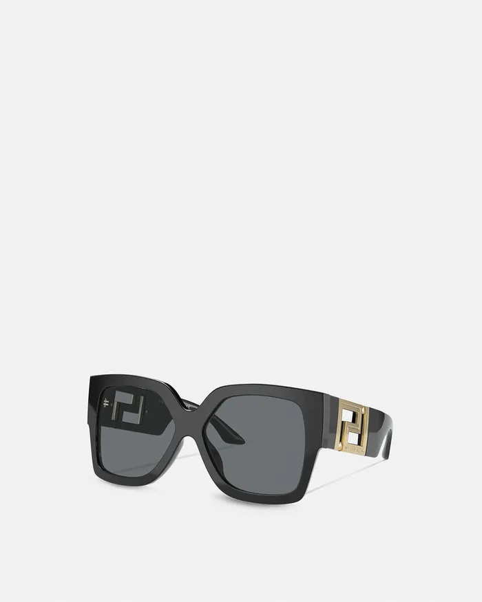 Versace Sunglasses Women Greca Sunglasses Black