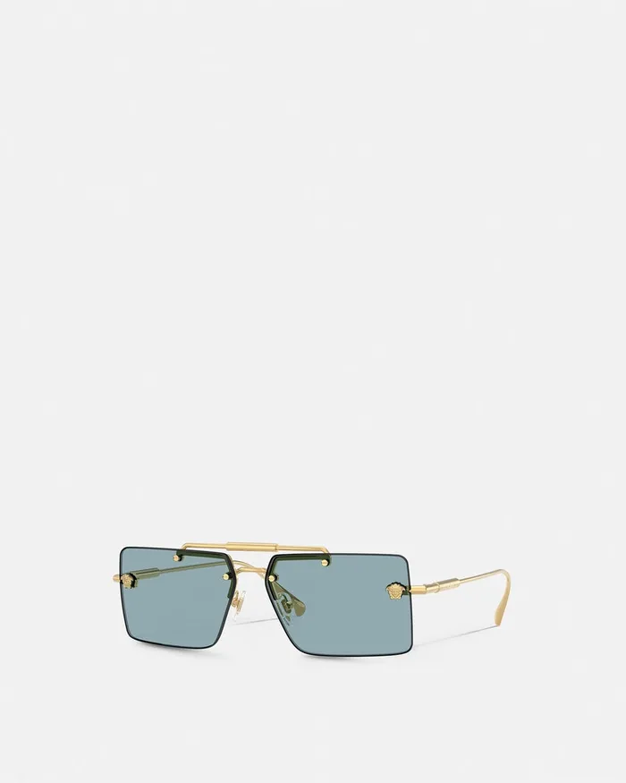 Versace Sunglasses Women Medusa Glam Sunglasses Blackgold