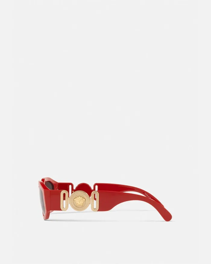 Versace Sunglasses WomenMen Medusa Biggie Sunglasses Red