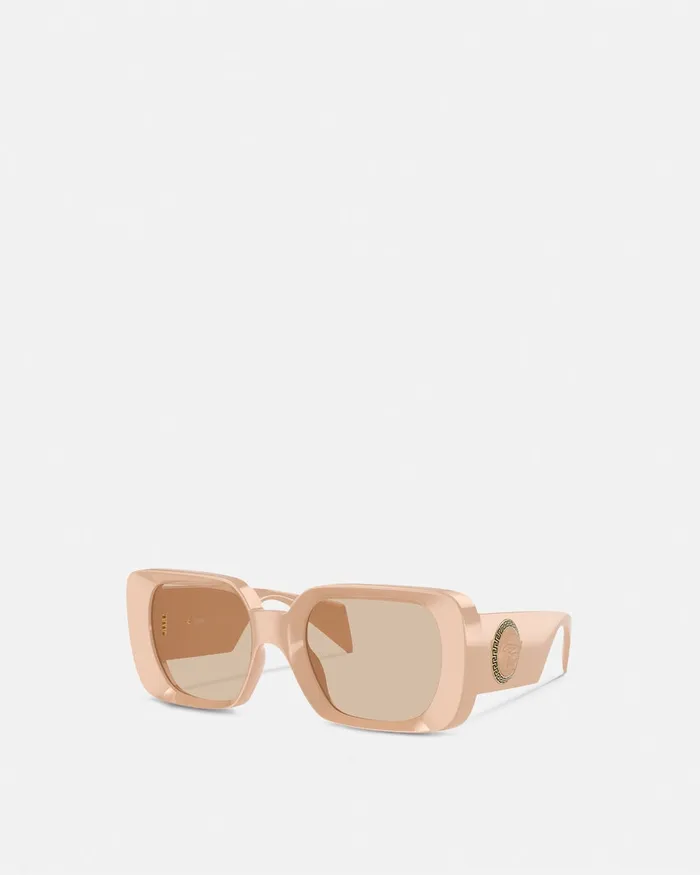 Versace Sunglasses WomenMen Medusa Medallion Sunglasses Beige