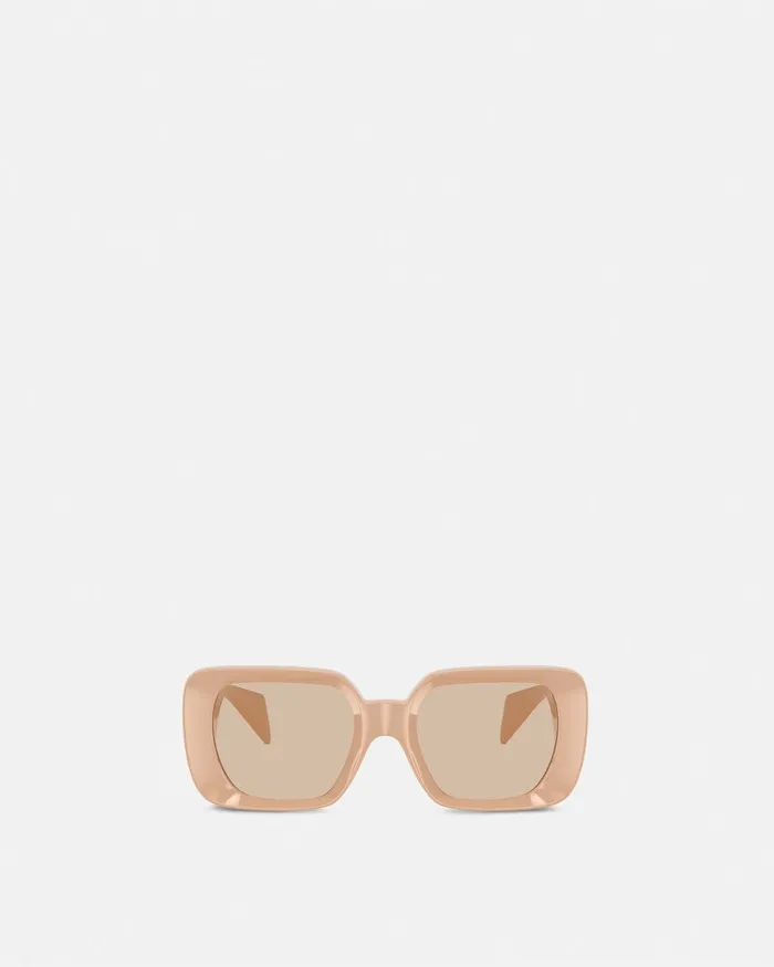 Versace Sunglasses WomenMen Medusa Medallion Sunglasses Beige