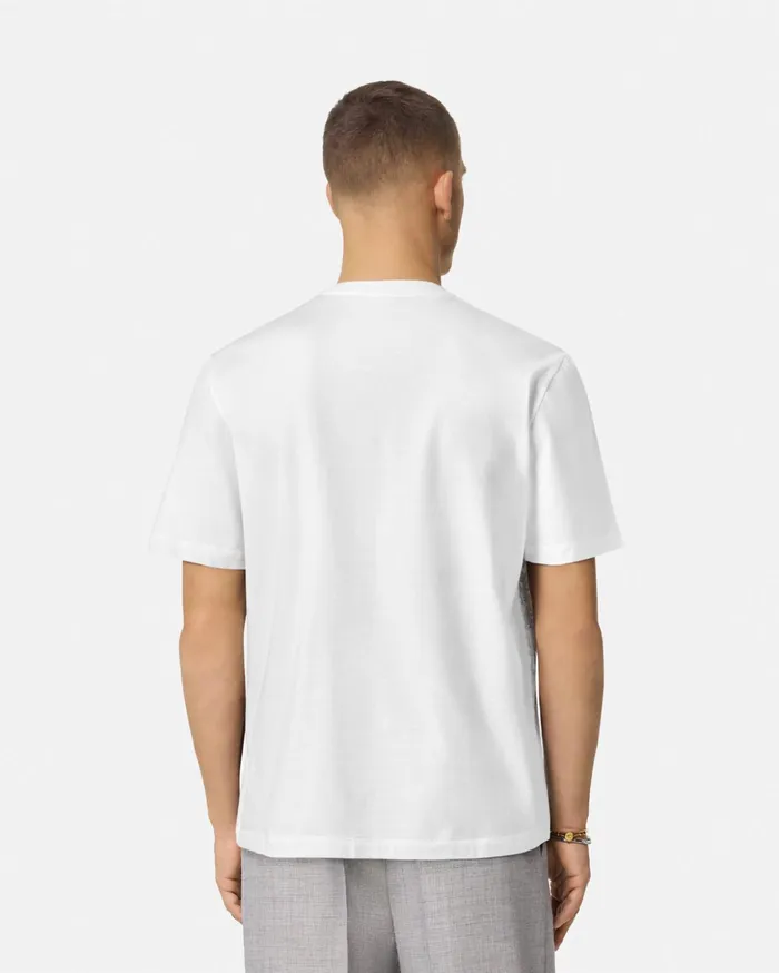 Versace TShirts and Polos Men Barocco Sea Graphic TShirt Whiteprint