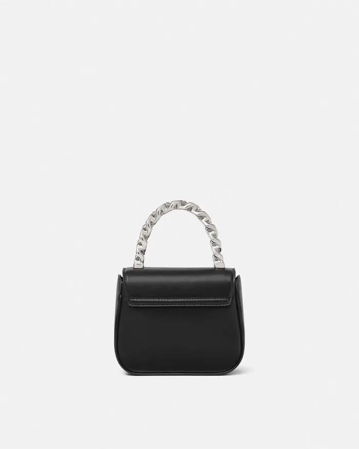 Versace Top Handle Women Crystal La Medusa Mini Bag Blacksilver