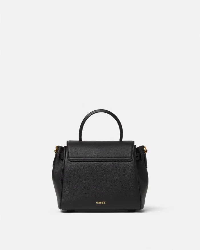 Versace Top Handle Women La Medusa Small Handbag Black