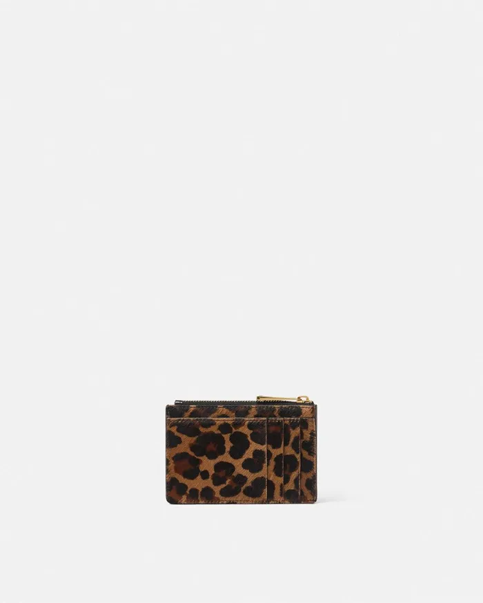 Versace Wallets MenWomen Leopard Medusa Biggie Cardholder Animalier