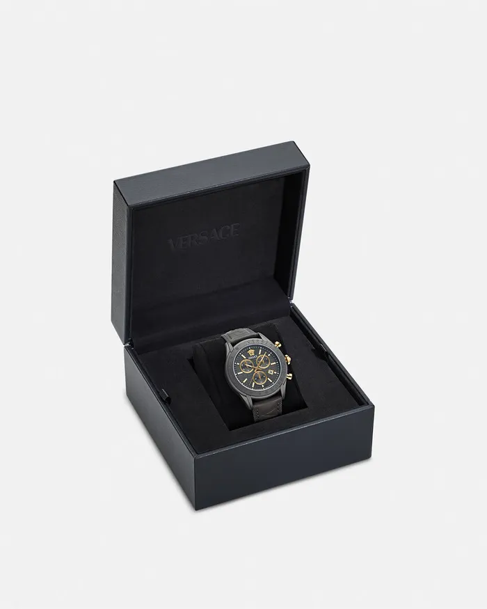 Versace Watches Men Chrono Master Watch Black
