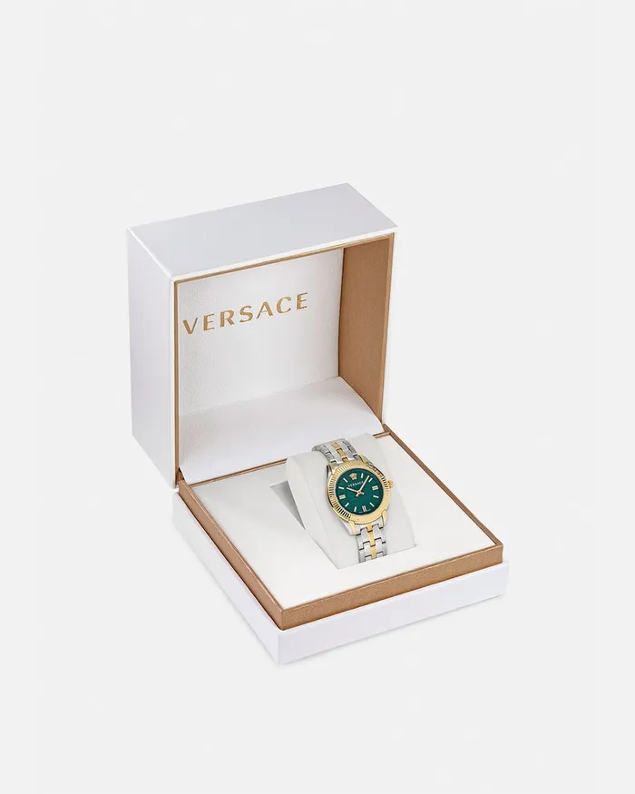 Versace Watches Women Greca Time Lady Watch Silver