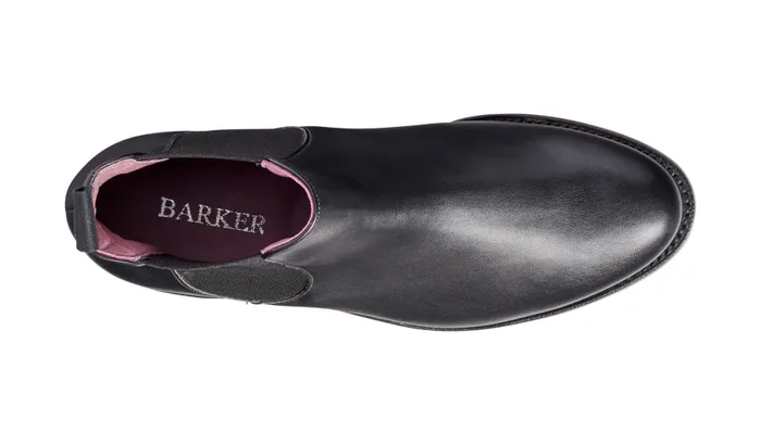 Violet 8211 Black Calf Elastic Women Barker Shoes Womens Boots