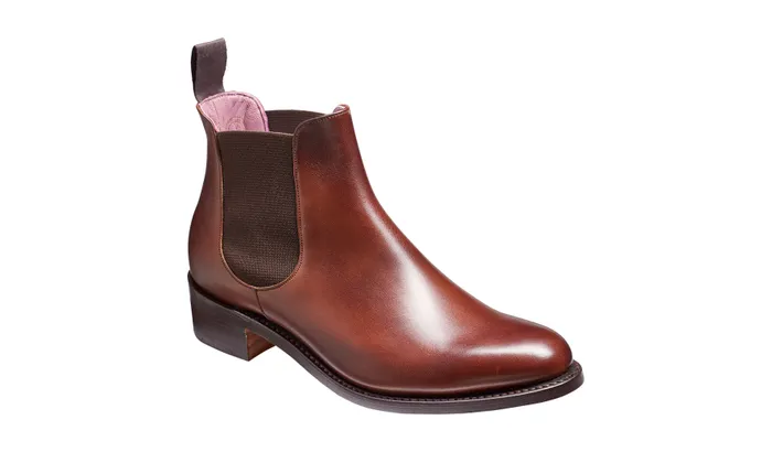 Violet 8211 Walnut Calf Brown Elastic Women Barker Shoes Womens Boots