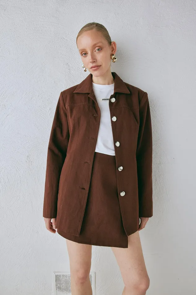 VRG GRL Esti Jacket Chocolate Women JacketsCoats VRG GRL Esti Jacket Chocolate Women JacketsCoats