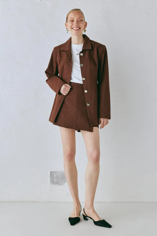 VRG GRL Esti Jacket Chocolate Women JacketsCoats VRG GRL Esti Jacket Chocolate Women JacketsCoats