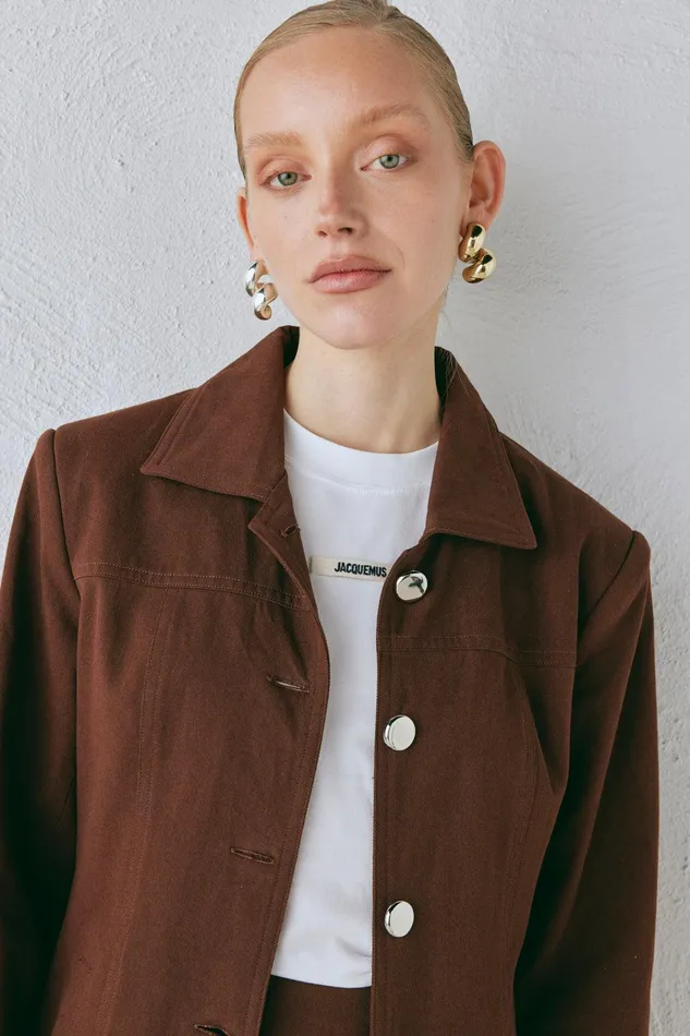 VRG GRL Esti Jacket Chocolate Women JacketsCoats VRG GRL Esti Jacket Chocolate Women JacketsCoats
