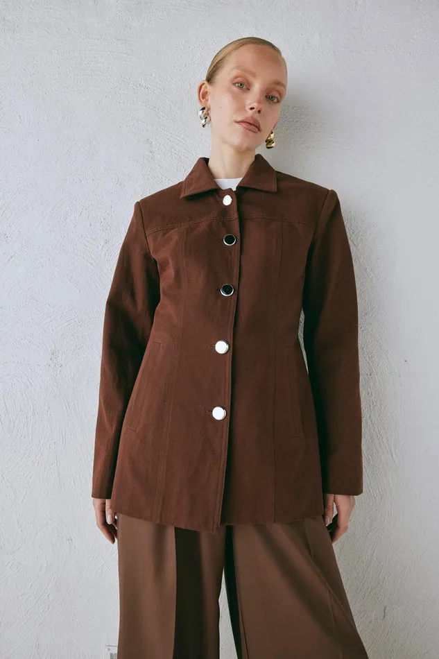 VRG GRL Esti Jacket Chocolate Women JacketsCoats VRG GRL Esti Jacket Chocolate Women JacketsCoats