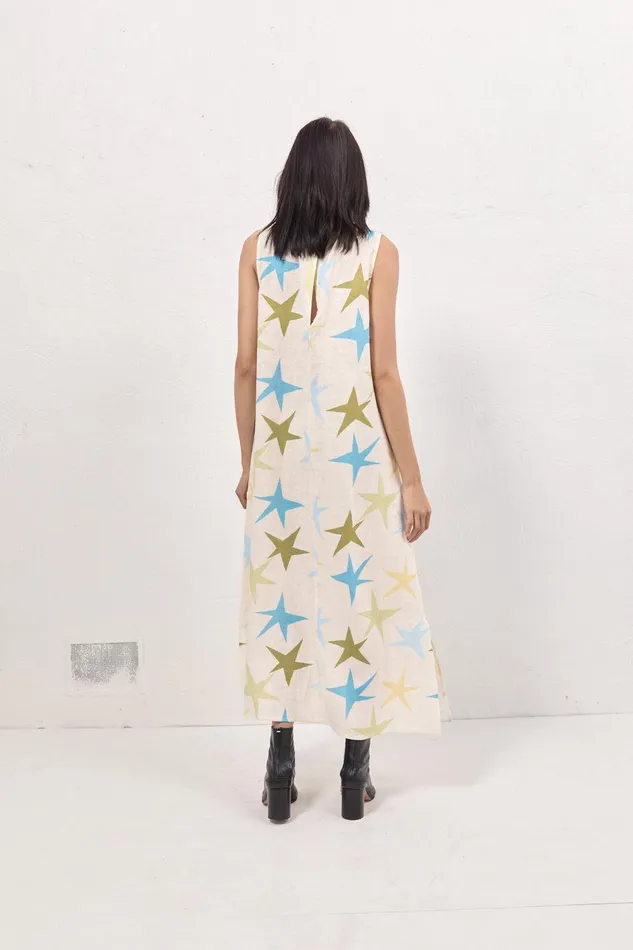 VRG GRL Ines Linen Maxi Dress Star Women MidiMaxi Dresses VRG GRL Ines Linen Maxi Dress Star Women MidiMaxi Dresses