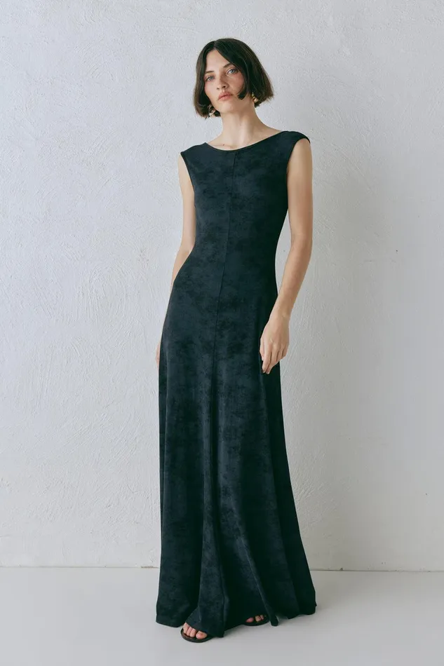 VRG GRL Kemi Maxi Dress Black Women MidiMaxi Dresses
