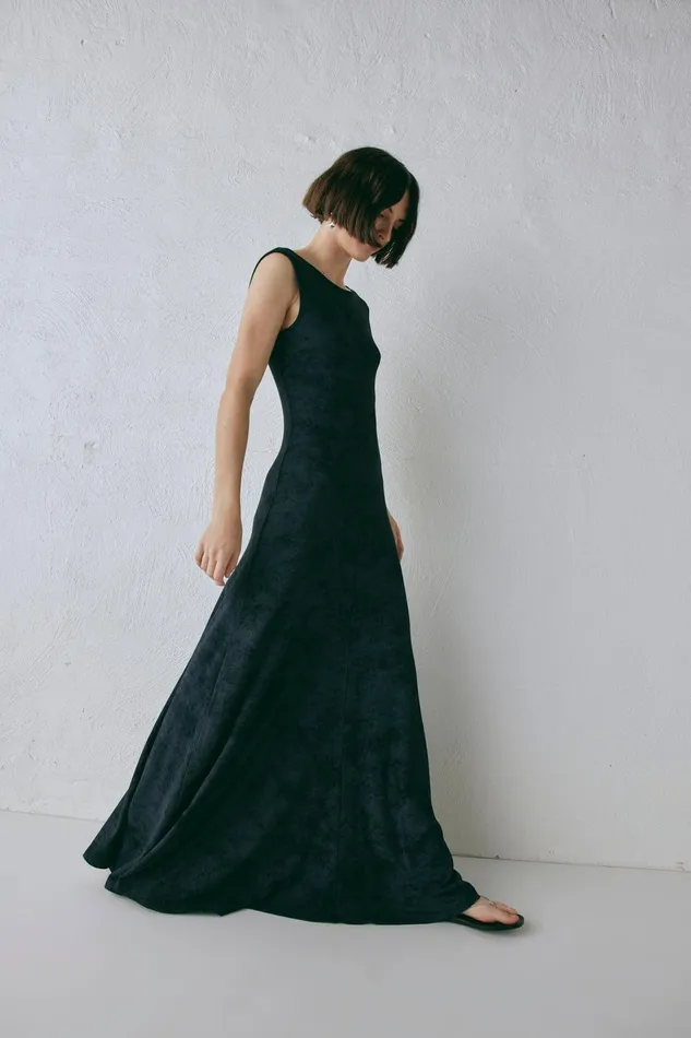 VRG GRL Kemi Maxi Dress Black Women MidiMaxi Dresses