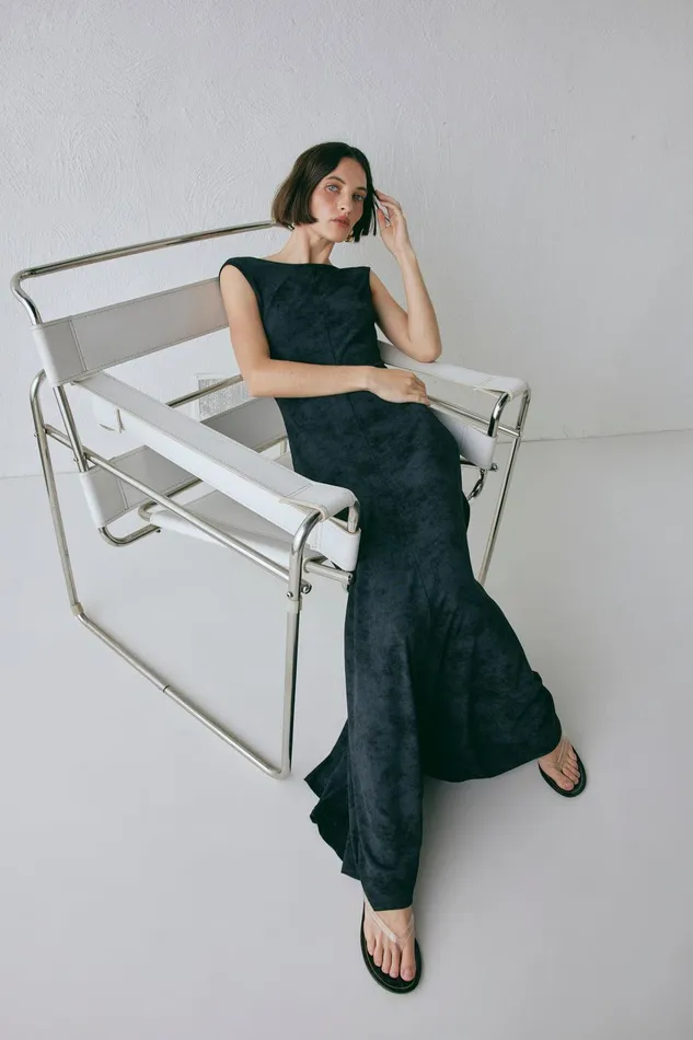 VRG GRL Kemi Maxi Dress Black Women MidiMaxi Dresses