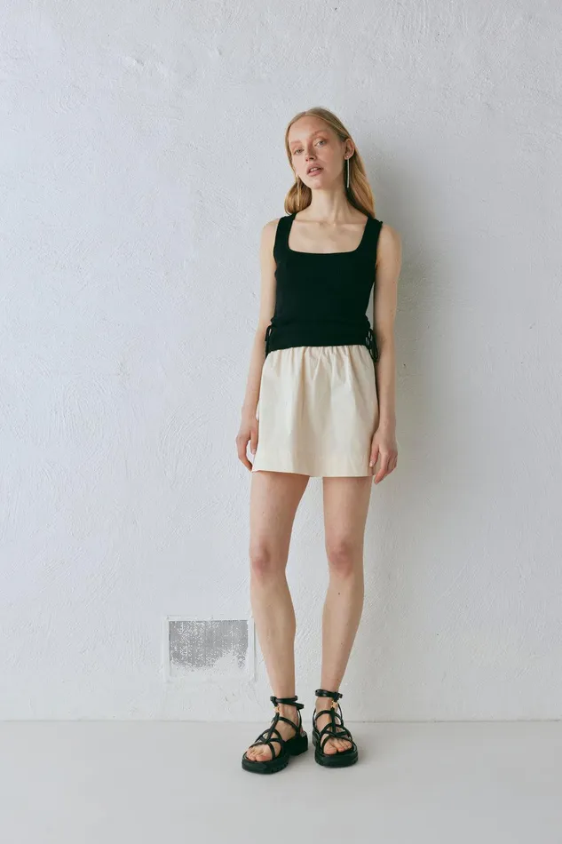VRG GRL Liv Knit Top Black Women Sleeveless