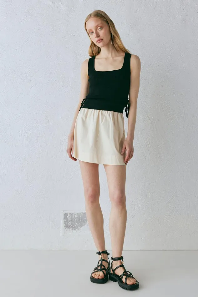 VRG GRL Liv Knit Top Black Women Sleeveless