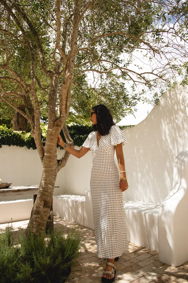 VRG GRL Summer Nostalgia Bias Cut Midi Dress White Women MidiMaxi Dresses