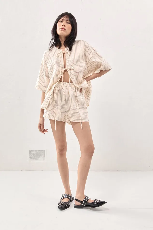 VRG GRL Sunny Linen Shorts Juno Women Sets