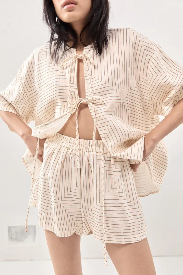 VRG GRL Sunny Linen Shorts Juno Women Sets VRG GRL Sunny Linen Shorts Juno Women Sets