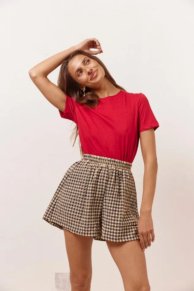 VRG GRL The Sea and I Shorts Black Women Sets