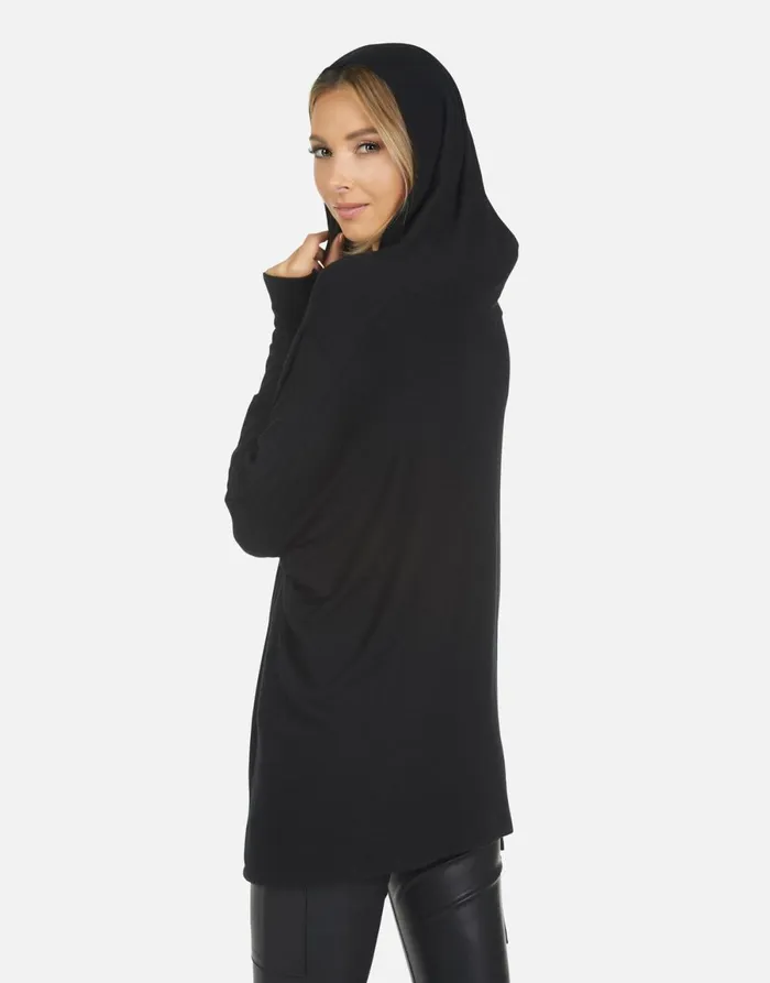 Wilma Lucky Happy Face Black Women039s Lauren Moshi Hoodies