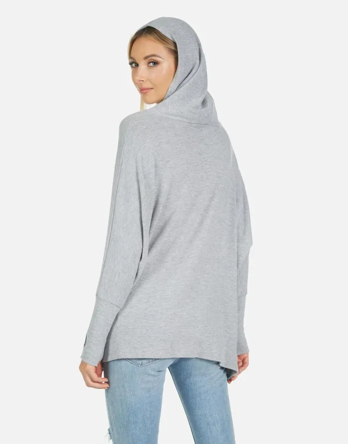 Wilma World Peace Lips Heather Grey Women039s Lauren Moshi Hoodies