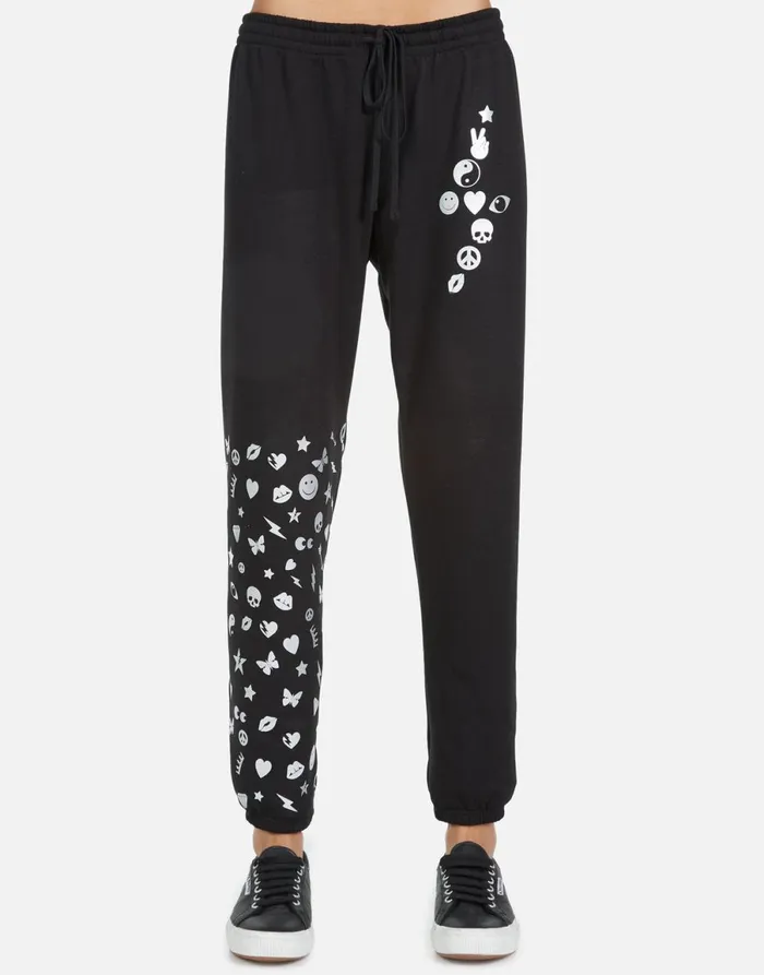 Winslet Elements Lightning Black Women039s Lauren Moshi Long Sweatpants