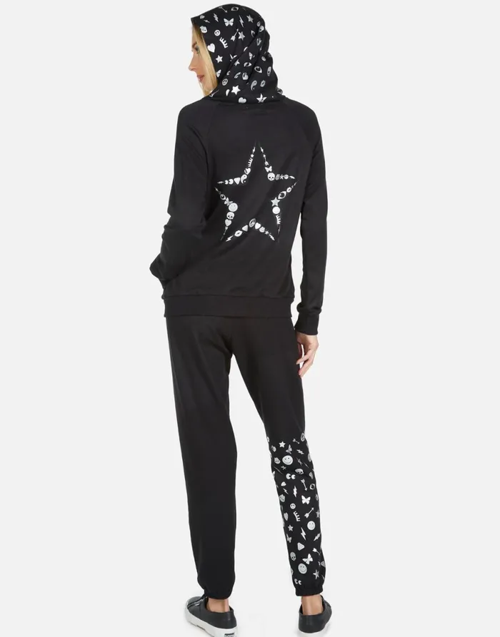 Winslet Elements Lightning Black Women039s Lauren Moshi Long Sweatpants