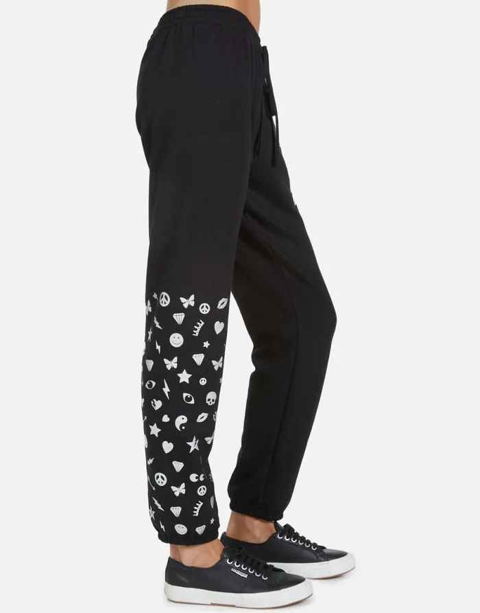 Winslet Elements Lightning Black Women039s Lauren Moshi Long Sweatpants
