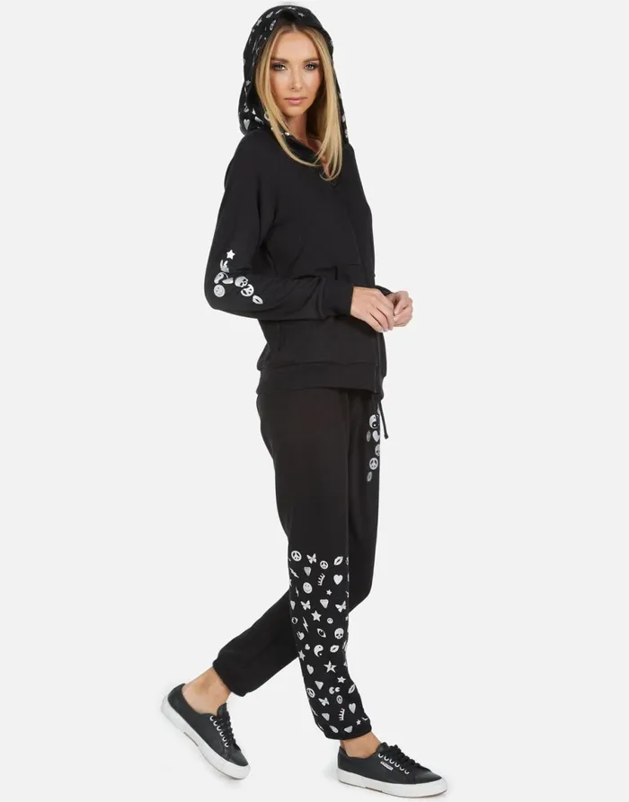 Winslet Elements Lightning Black Women039s Lauren Moshi Long Sweatpants