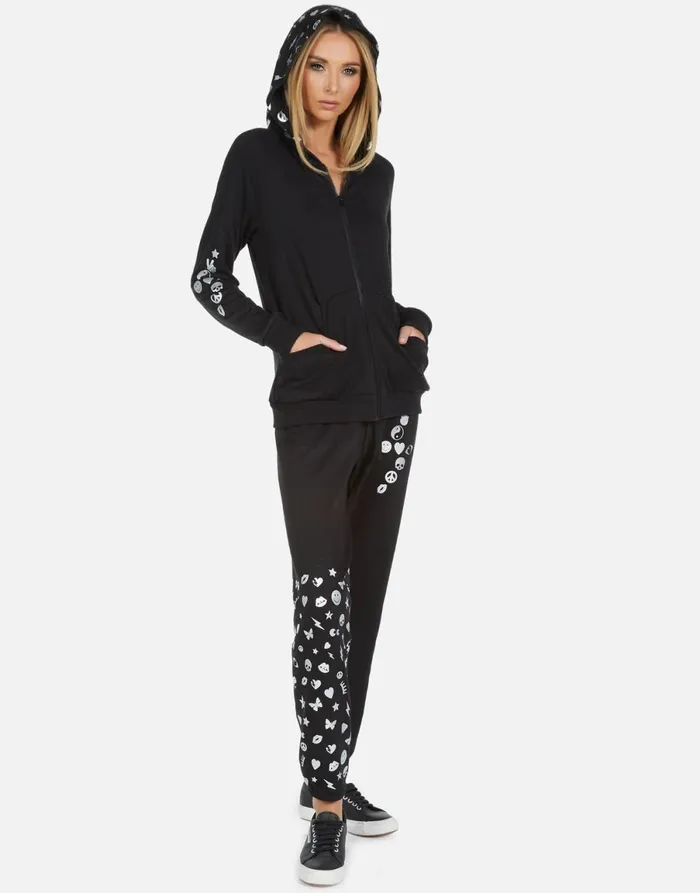 Winslet Elements Lightning Black Women039s Lauren Moshi Long Sweatpants