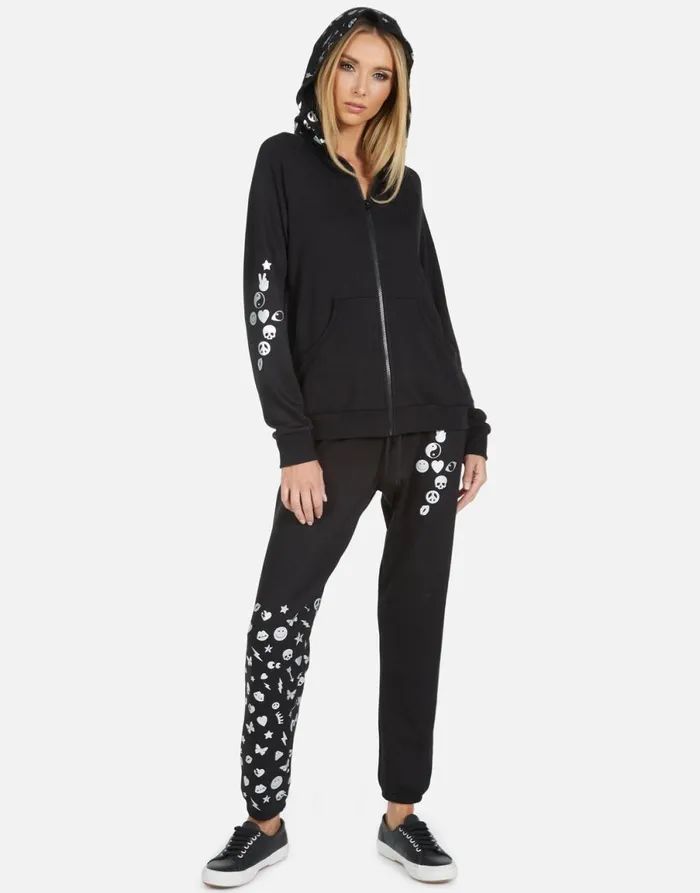 Winslet Elements Lightning Black Women039s Lauren Moshi Long Sweatpants
