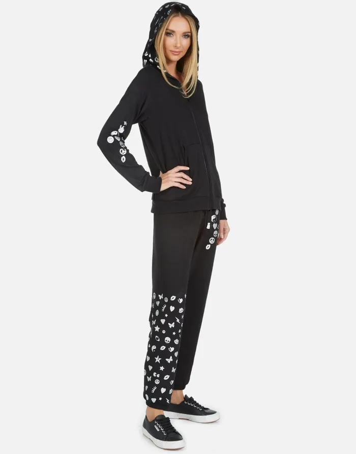 Winslet Elements Lightning Black Women039s Lauren Moshi Long Sweatpants