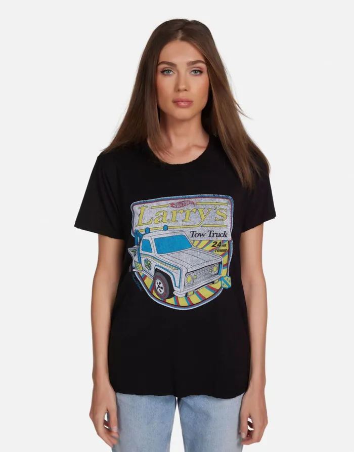 Wolf Hot Wheels Tow Truck Black Women039s Lauren Moshi Short Sleeve