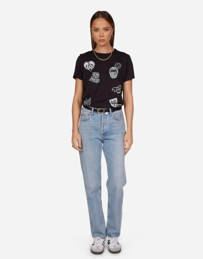 Wolf Rock U0026 Roll Onyx Women039s Lauren Moshi Short Sleeve