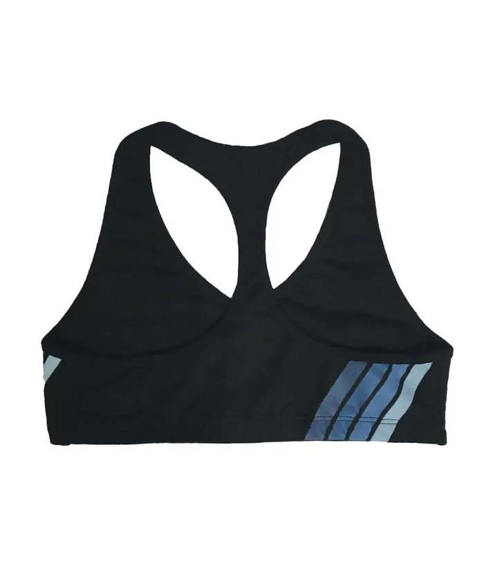 Women Activewear Aviator Nation 4 STRIPE VCUT SPORTS BRA 8211 BLACK BLUE STRIPES Women Activewear Aviator Nation 4 STRIPE VCUT SPORTS BRA 8211 BLACK BLUE STRIPES