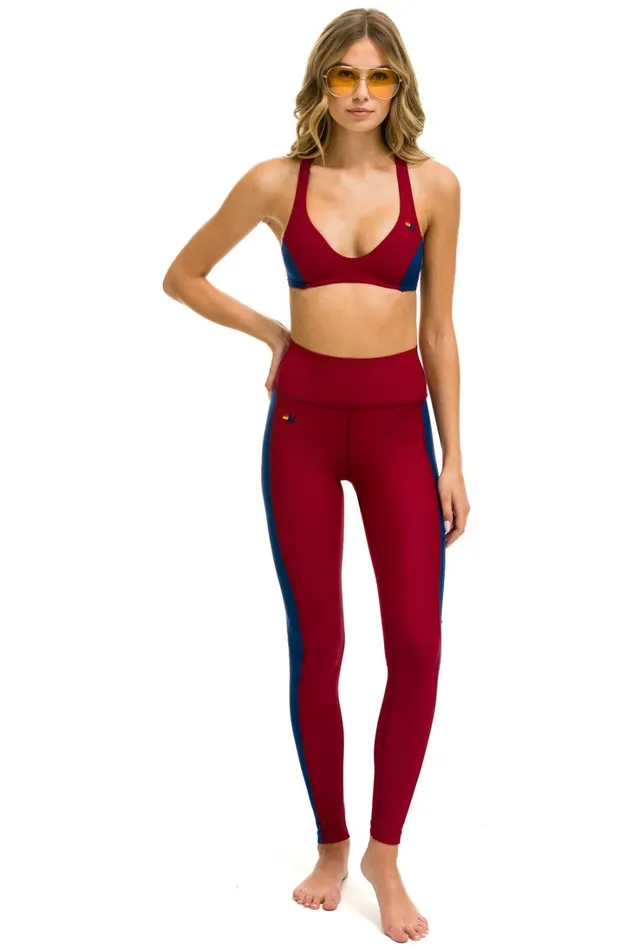 Women Activewear Aviator Nation FULL LENGTH HIRISE SPEED LEGGINGS 8211 BLAZER