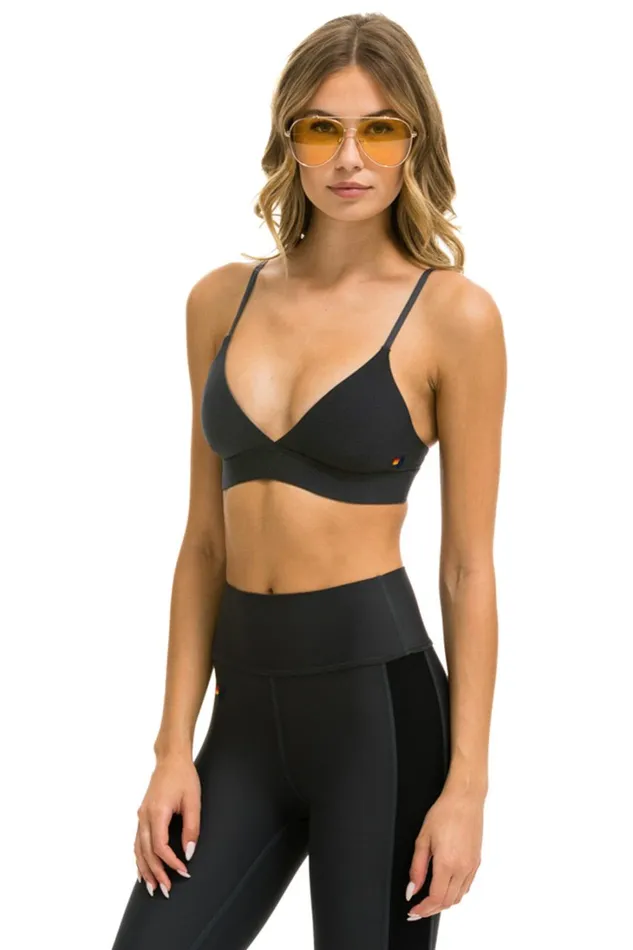 Women Activewear Aviator Nation TRIANGLE ADJUSTABLE WOMENS SPORTS BRA 8211 TIT