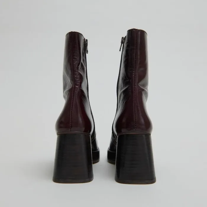 Women Ankle Boots With Platforms Dark Brown JONAK Ankle Boots Lowboots