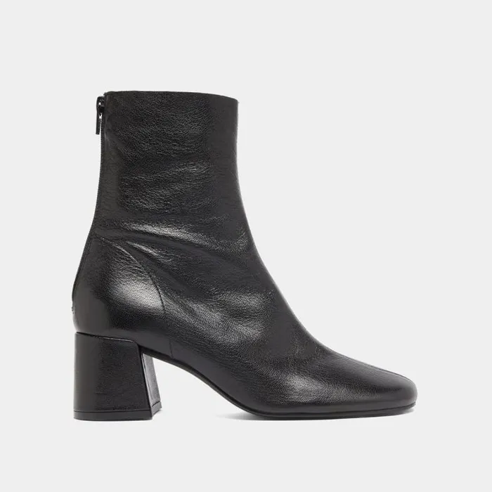 Women Ankle Boots With Rear Zips Black JONAK Ankle Boots Lowboots