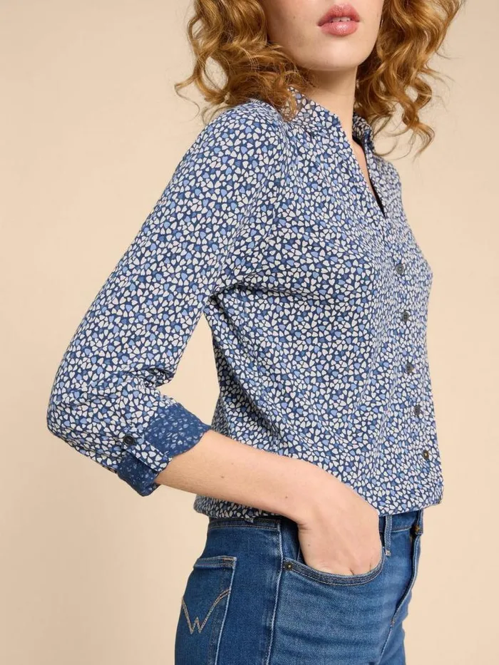 Women ANNIE PRINTED SHIRT Blue Print White Stuff Tops and Tees Women ANNIE PRINTED SHIRT Blue Print White Stuff Tops and Tees