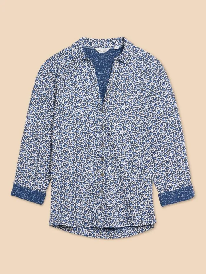 Women ANNIE PRINTED SHIRT Blue Print White Stuff Tops and Tees Women ANNIE PRINTED SHIRT Blue Print White Stuff Tops and Tees