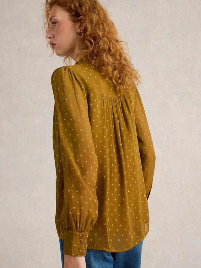 Women Aster Metallic Shirt Chartreuse Multi White Stuff Shirts and Blouses Women Aster Metallic Shirt Chartreuse Multi White Stuff Shirts and Blouses