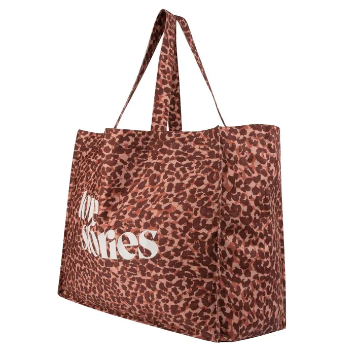 Women Bags Love Stories Tote Bag Leopard Brown
