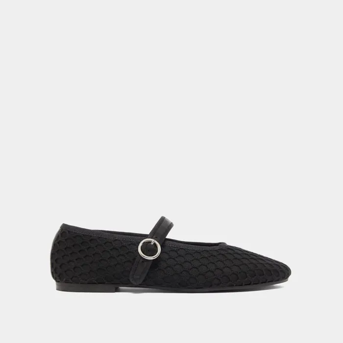 Women Ballet Flats With Strap Black JONAK Ballet Flats