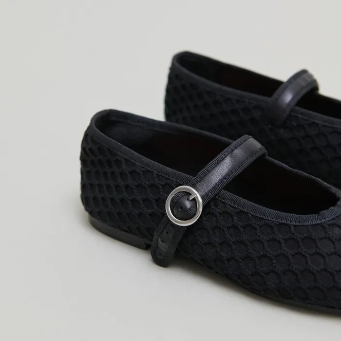 Women Ballet Flats With Strap Black JONAK Ballet Flats